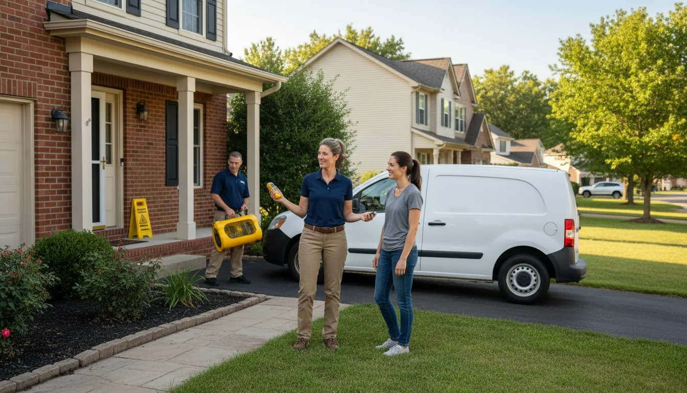 Water restoration image for Dehumidification And Cleanup Services in Porter, OK